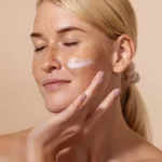 clear face for model showing face care category